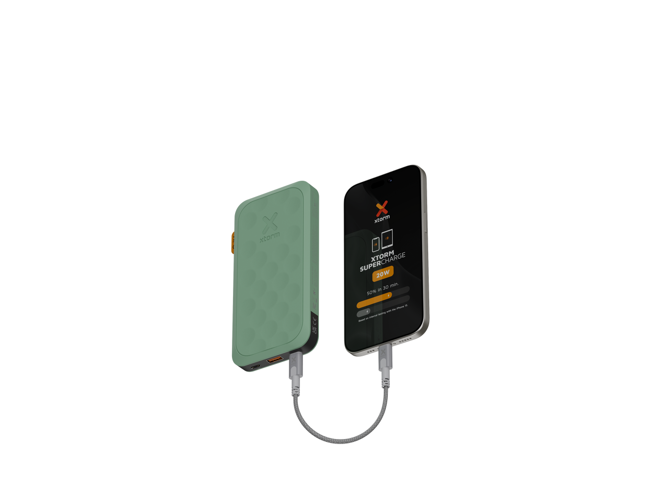 Power bank 20W - 10.000 mAh - Fuel Series 5 - Sage Green
