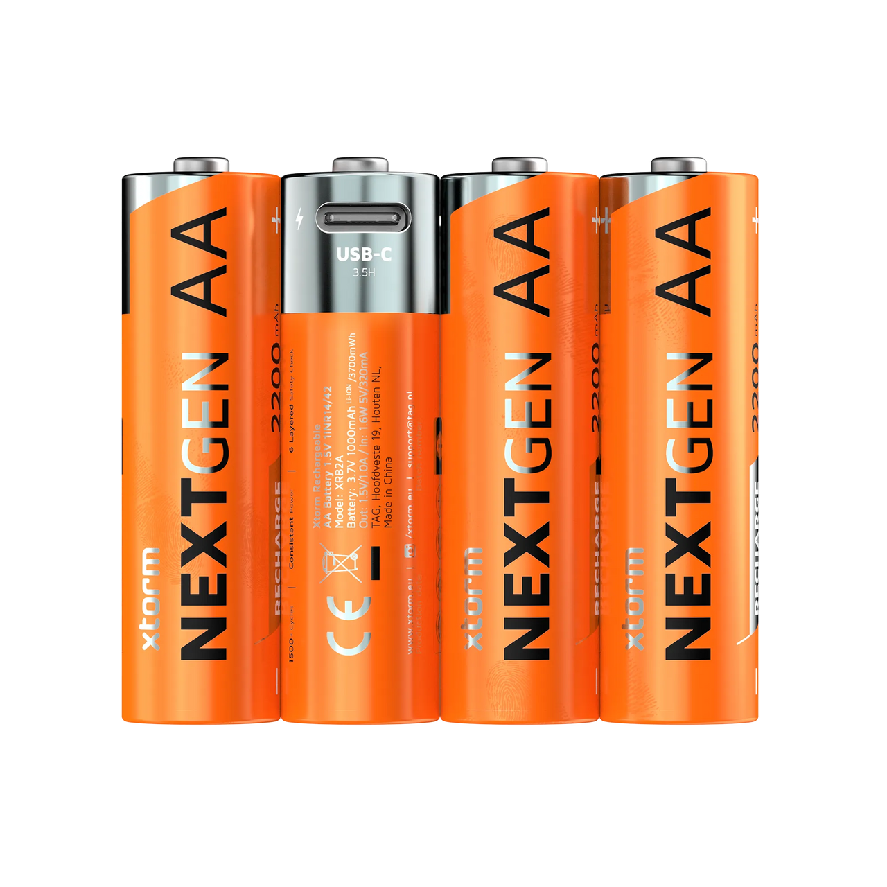 Rechargeable AA Batteries with USB-C - 4 Pack
