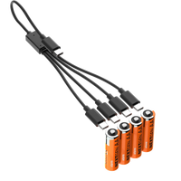Thumbnail for Rechargeable AA Batteries with USB-C - 4 Pack