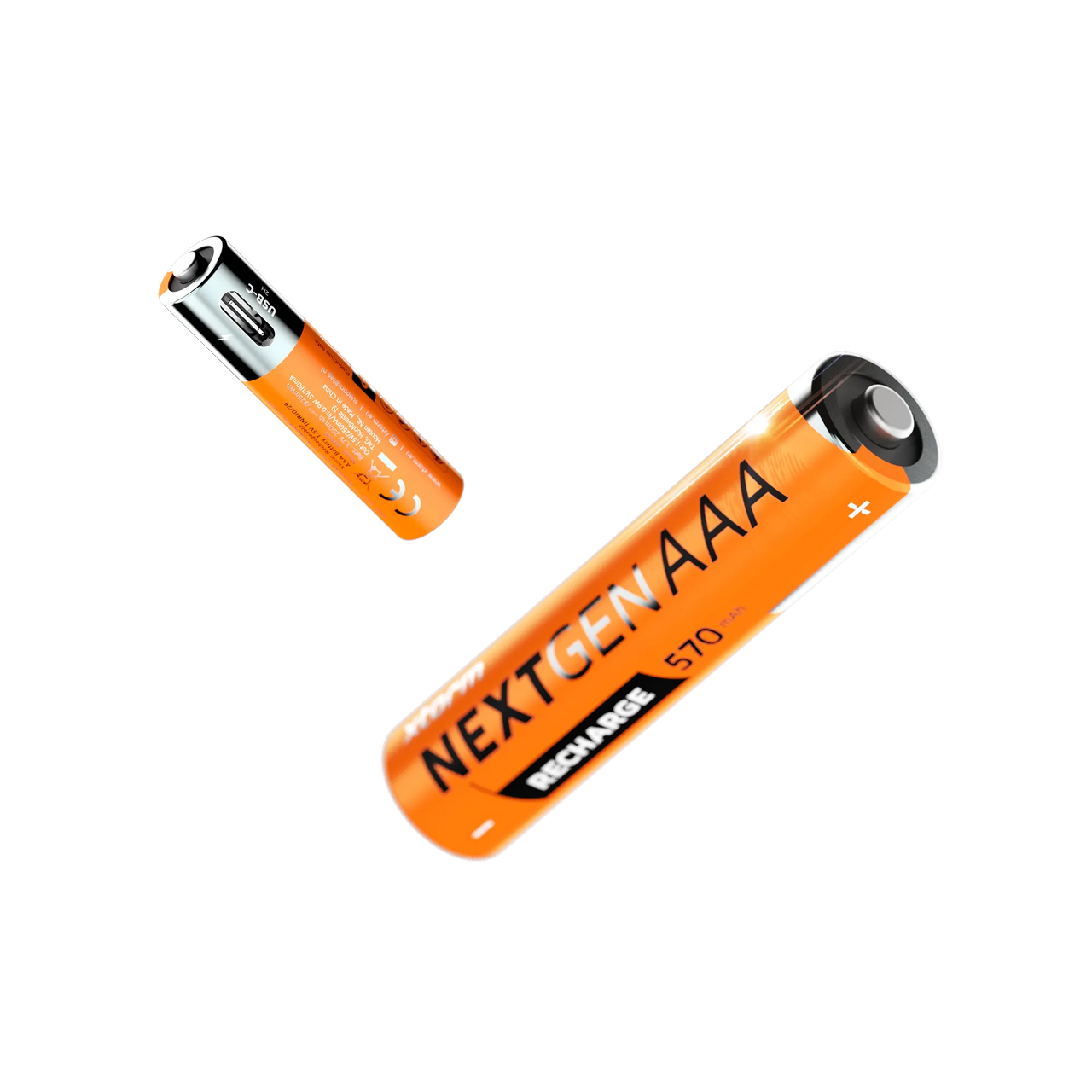 Rechargeable AAA Batteries with USB-C - 4 Pack