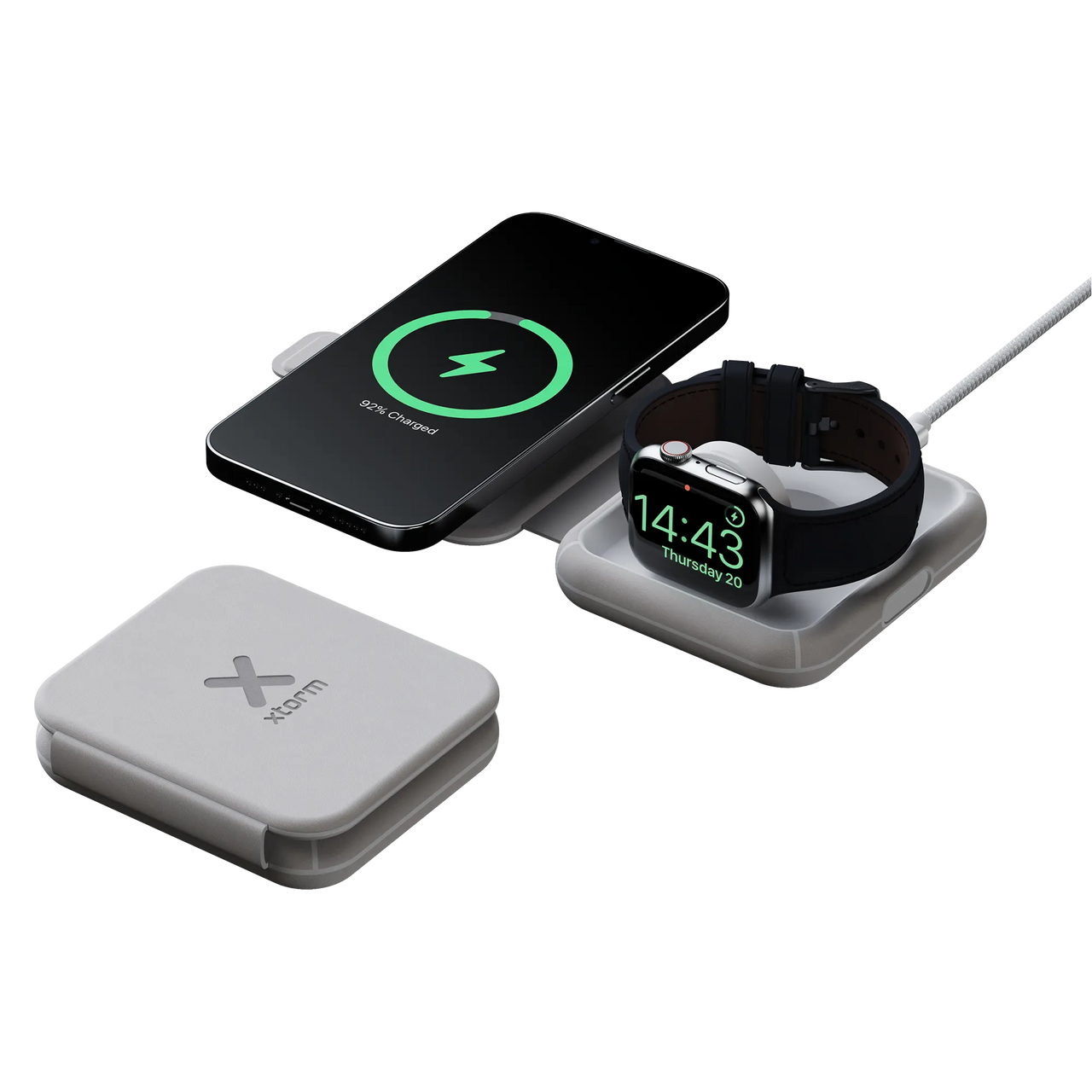 Foldable Wireless Travel Charger 2in1