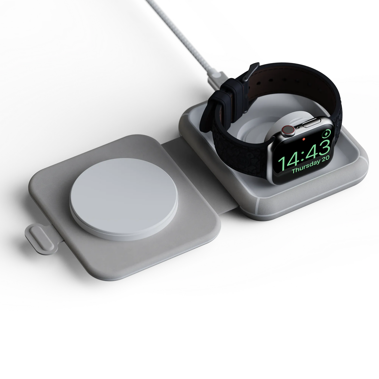 Foldable Wireless Travel Charger 2in1