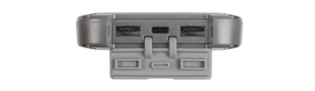 Xtorm Powerbank Solaire 10000mAh 20W 2x USB + USB-C Lampe LED Fuel Series  Gris - Batterie externe - LDLC