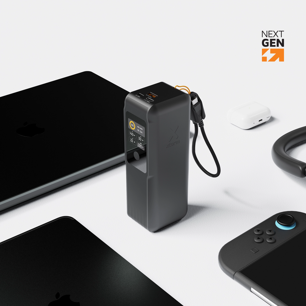 NextGen Powerbank 140W - 27.000 mAh - Midnight Black