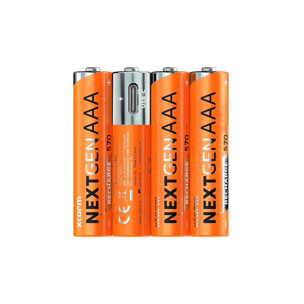 Oplaadbare AAA Batterijen met USB-C - 4 pack – Xtorm EU Oplaadbare AAA Batterijen met USB-C - 4 pack – Xtorm EU