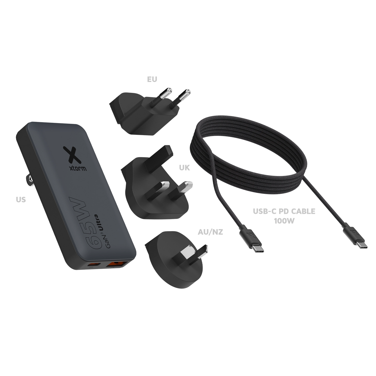 65W Fast Travel Charger Kit