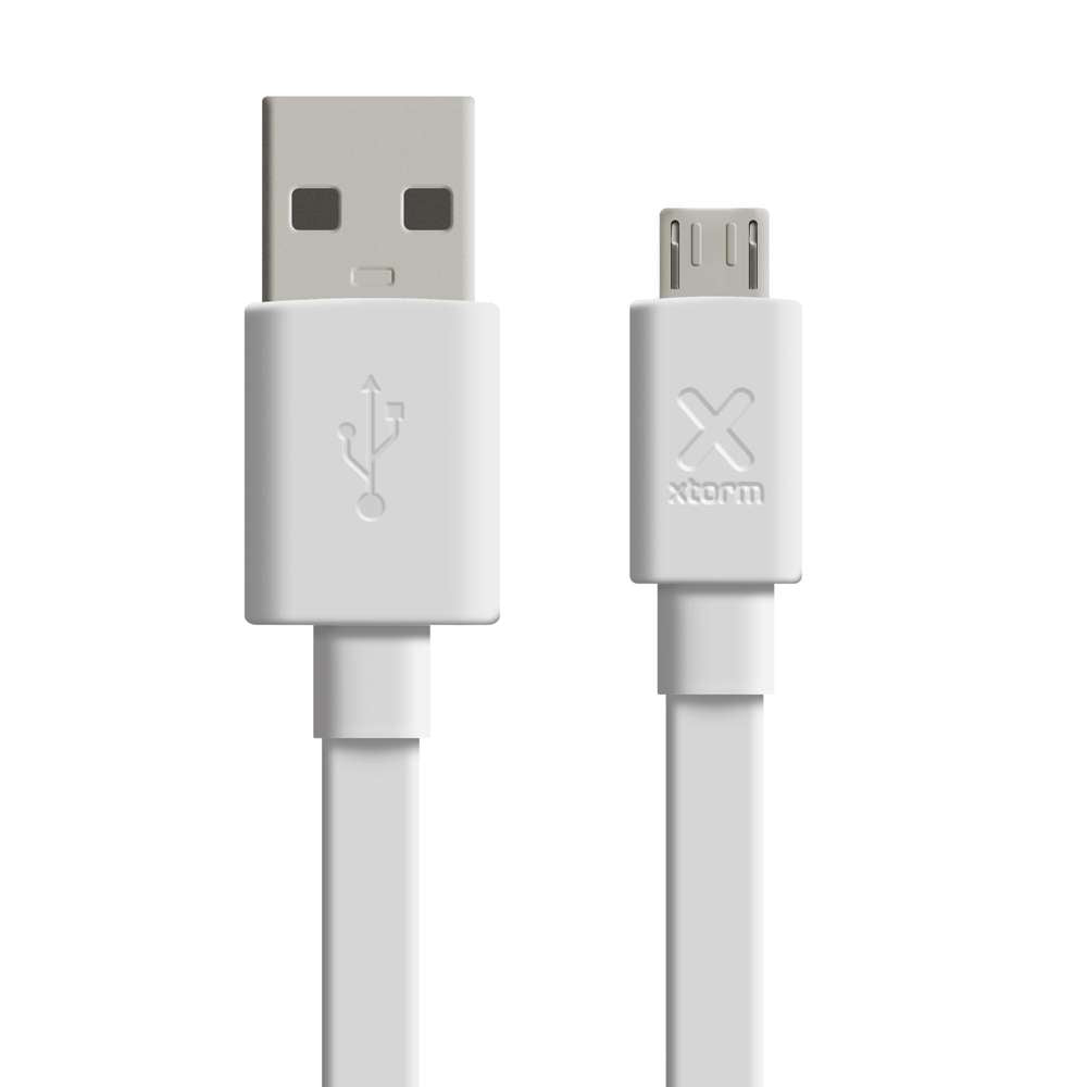 Flat USB to Micro USB Cable - 1 meter