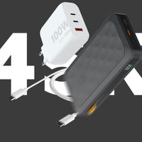 Thumbnail for FS5 Midnight Black 45.000 mAh 67W + Fast charger 100W + USB-C PD Cable 100W Bundle - Xtorm EU