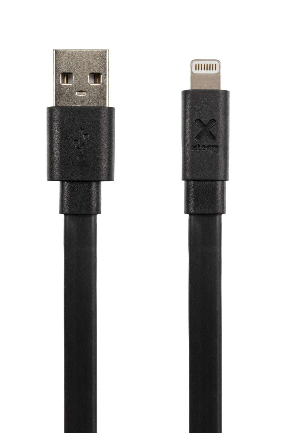 Flat USB to Lightning Cable - 3 Meter - Xtorm EU