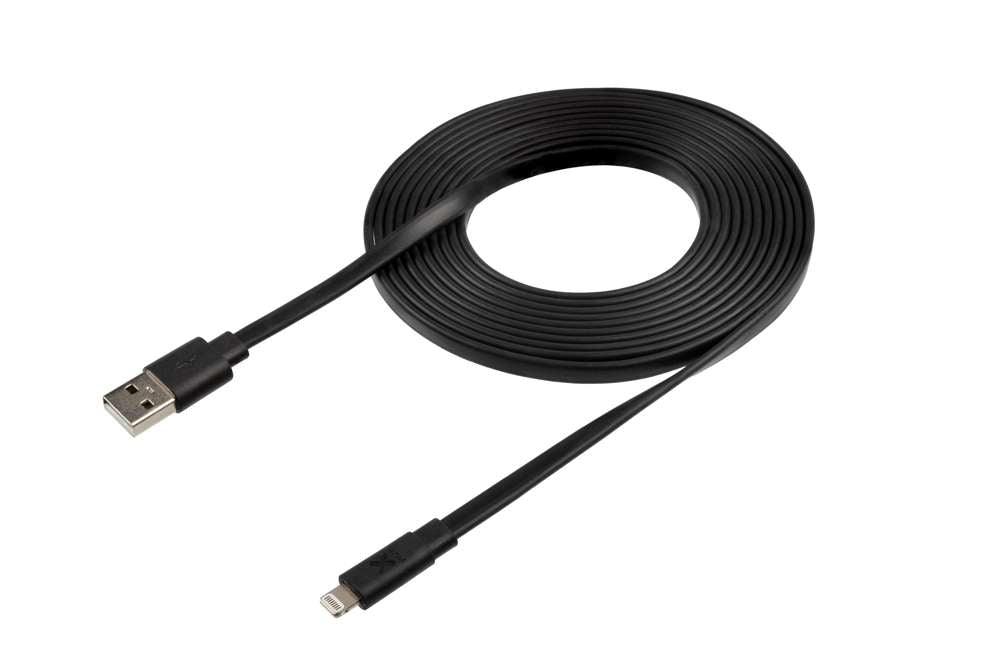 Flat USB to Lightning Cable - 3 Meter - Xtorm EU